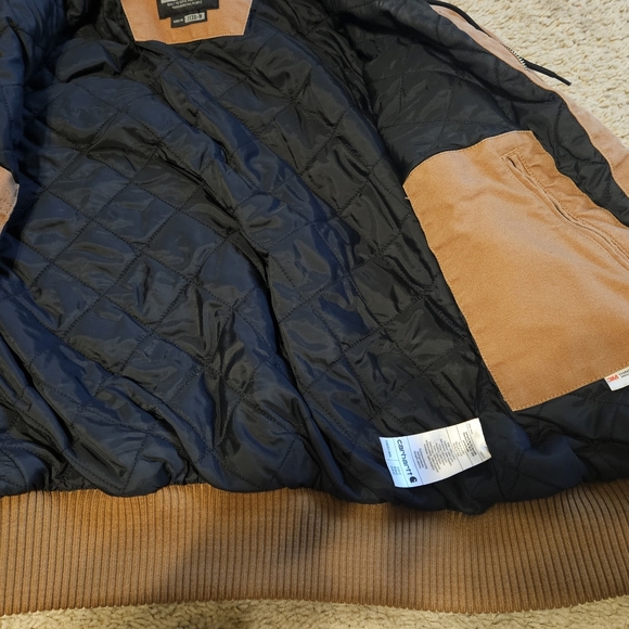 Carhartt Washed Duck Active Jacket - Style #104053 - Women's SMALL - Tan/Brown - Picture 5 of 8